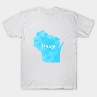 Wisconsin Home Blue Design T-Shirt